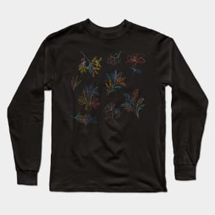 Rainbow Flowers Long Sleeve T-Shirt